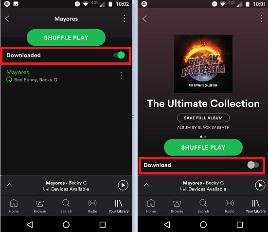 How many songs can you download off spotify playlist
